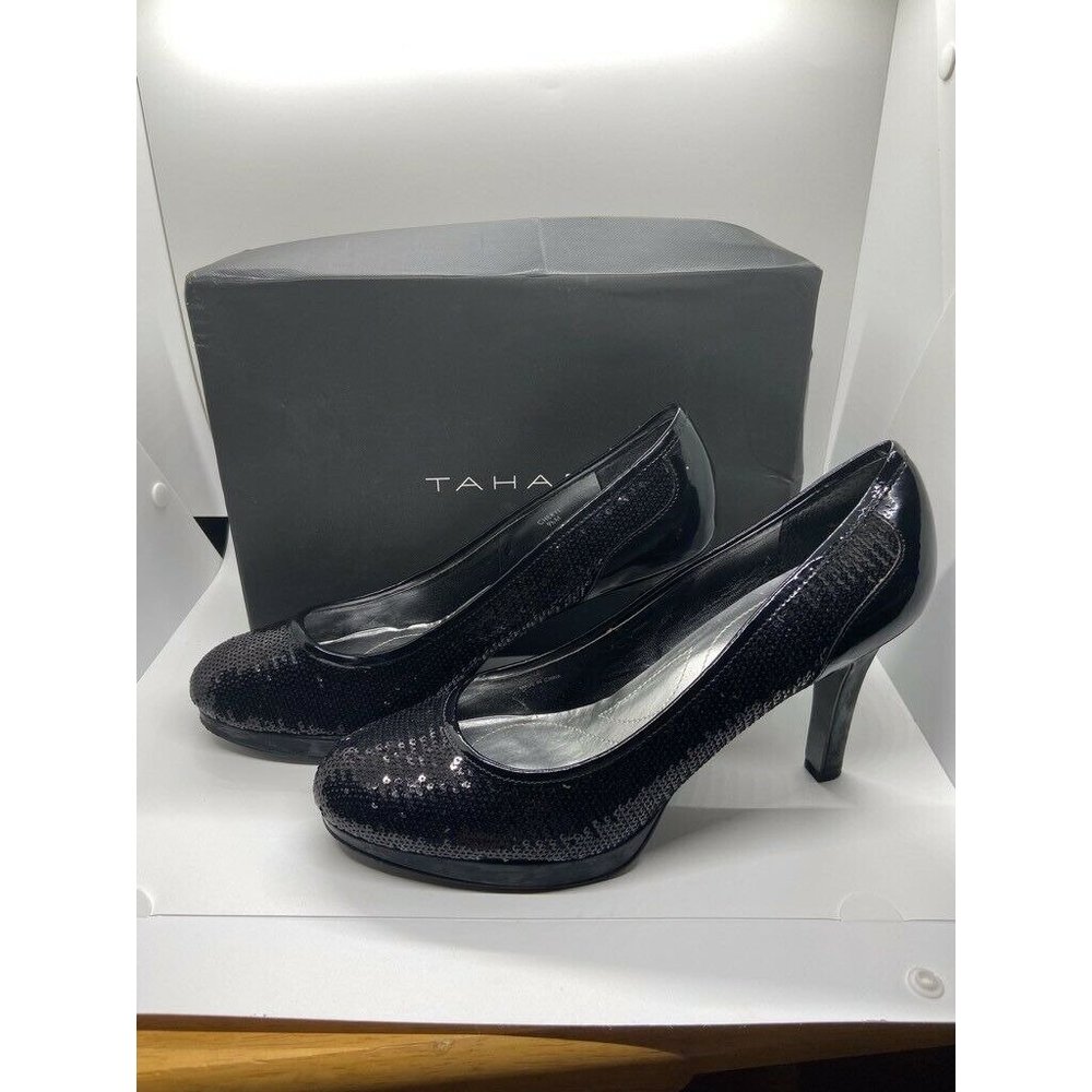 Tahari Womens Cheryl Classic Pump Shoes Black Slip